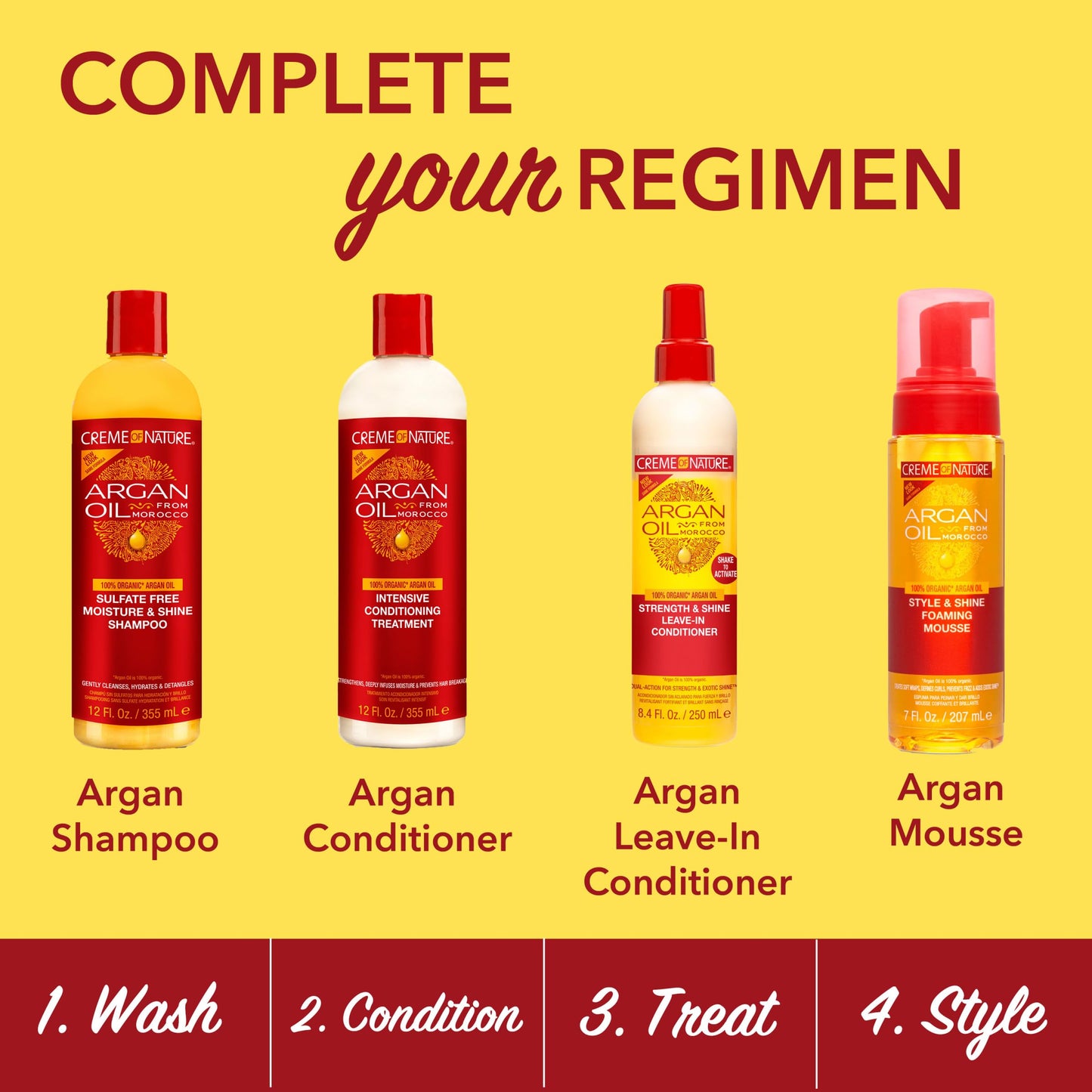 Creme of Nature, Argan Oil Leave In Conditioner, Detangling and Conditioning Formula for Normal Hair 8.45 Fl Oz