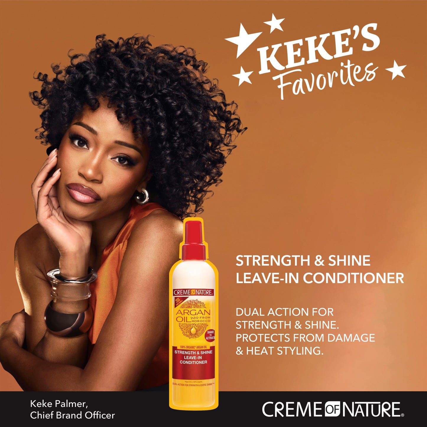 Creme of Nature, Argan Oil Leave In Conditioner, Detangling and Conditioning Formula for Normal Hair 8.45 Fl Oz