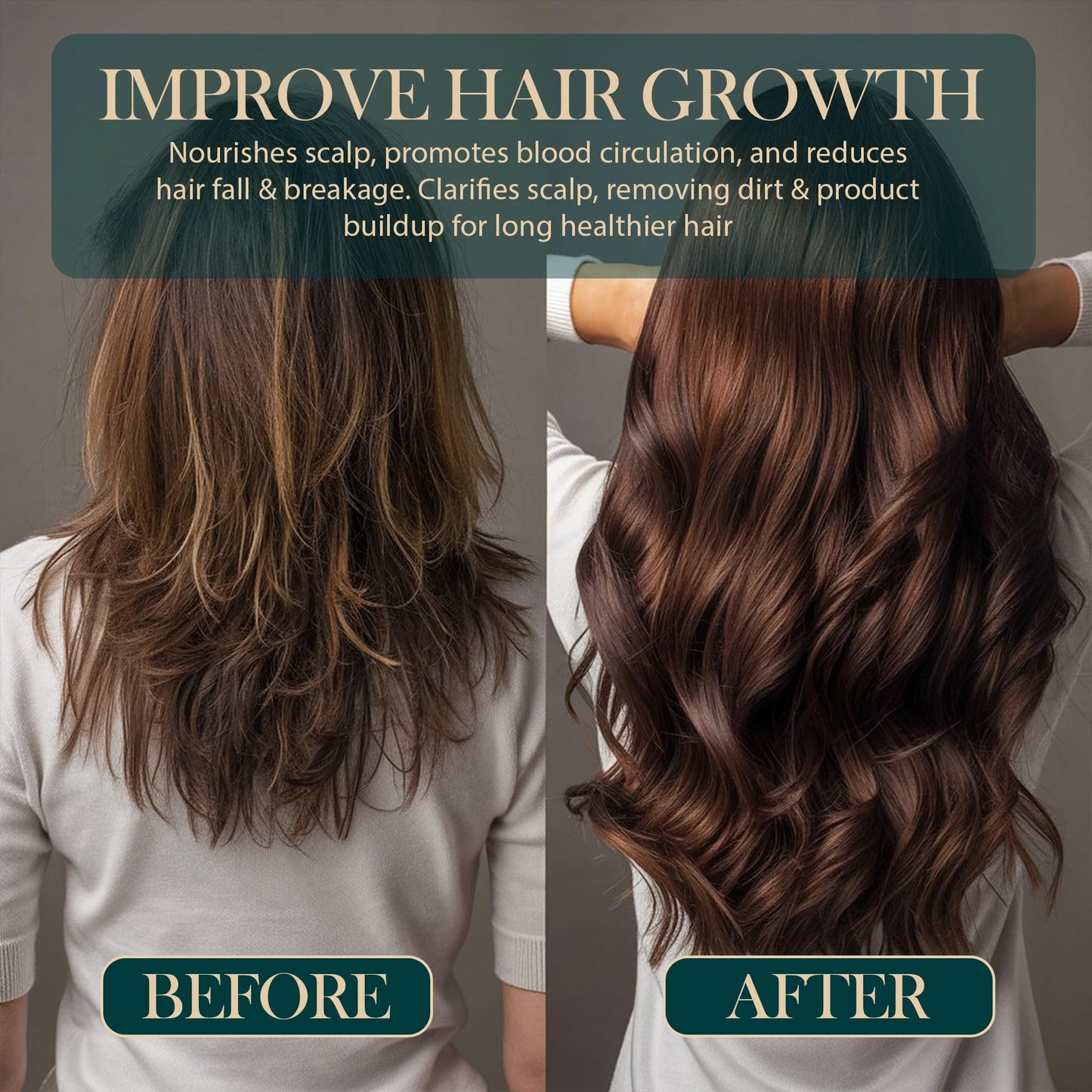OilnGlow USDA Certified Natural Pre-Wash Scalp and Hair Treatment Oil with Organic Rosemary Oil & Biotin for Hair Growth, Pre-Shampoo Growth Stimulator Serum for Thinning Hair Loss - 2 Fl Oz