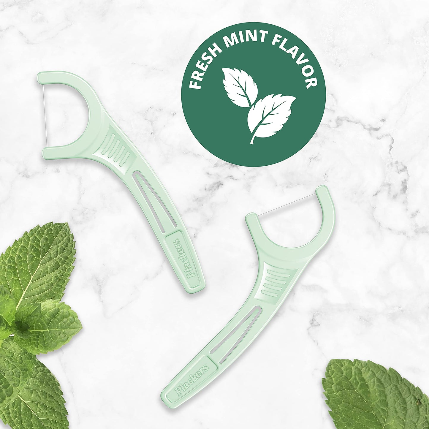 Plackers Micro Mint Dental Flossers, Travel Pack, Perfect Travel Size, Easy Storage, Dental Care On-The-Go, Fresh Mint Flavor, 12 Count