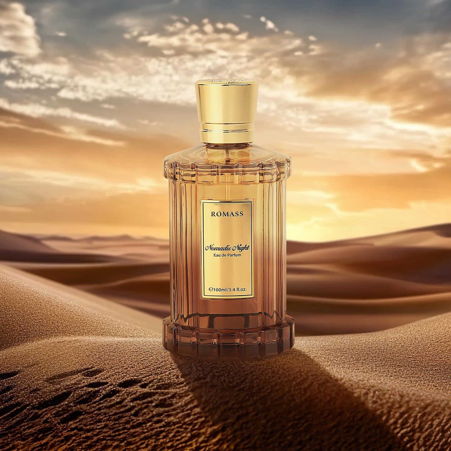 ROMASS Nomadic Night EDP Eau de Parfum for Men and Women - The woody fragrance of tree Fragrance - 3.4oz/100ml Travel Gift Perfume