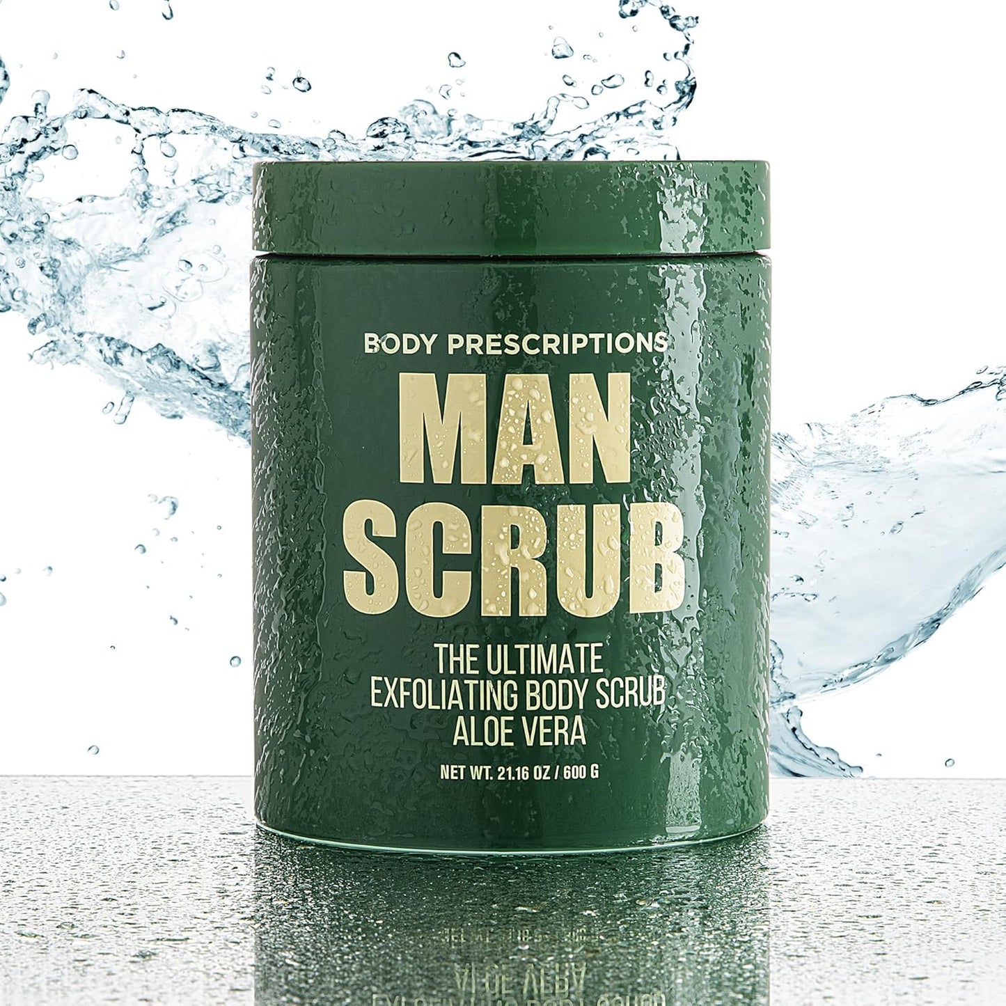 Men’s Charcoal Exfoliating Body Scrub – 21oz Cleansing Wash for All Skin Types