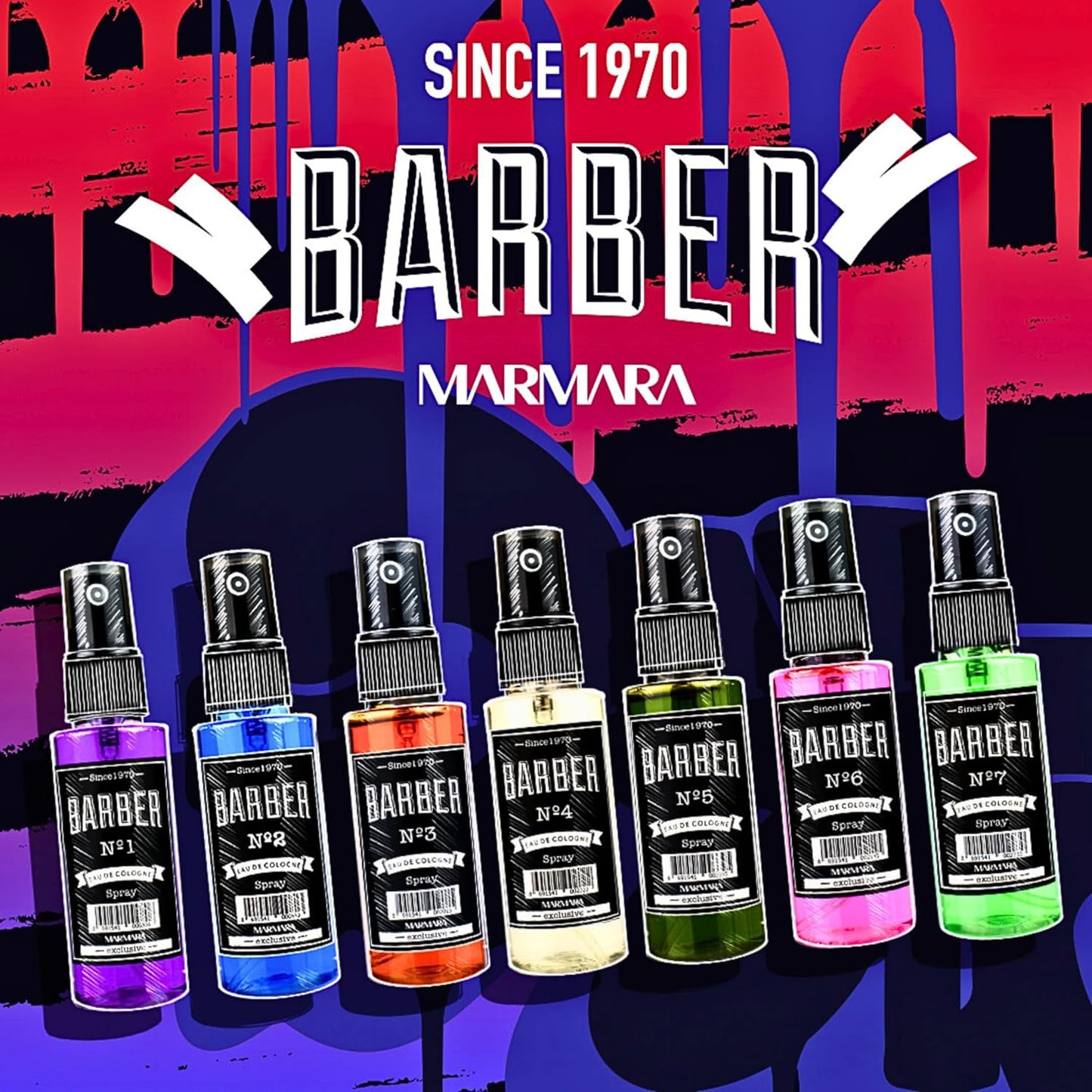 Travel Size Marmara Barber Cologne (50ml) - Ideal for Modern Barbers & Shaving Enthusiasts