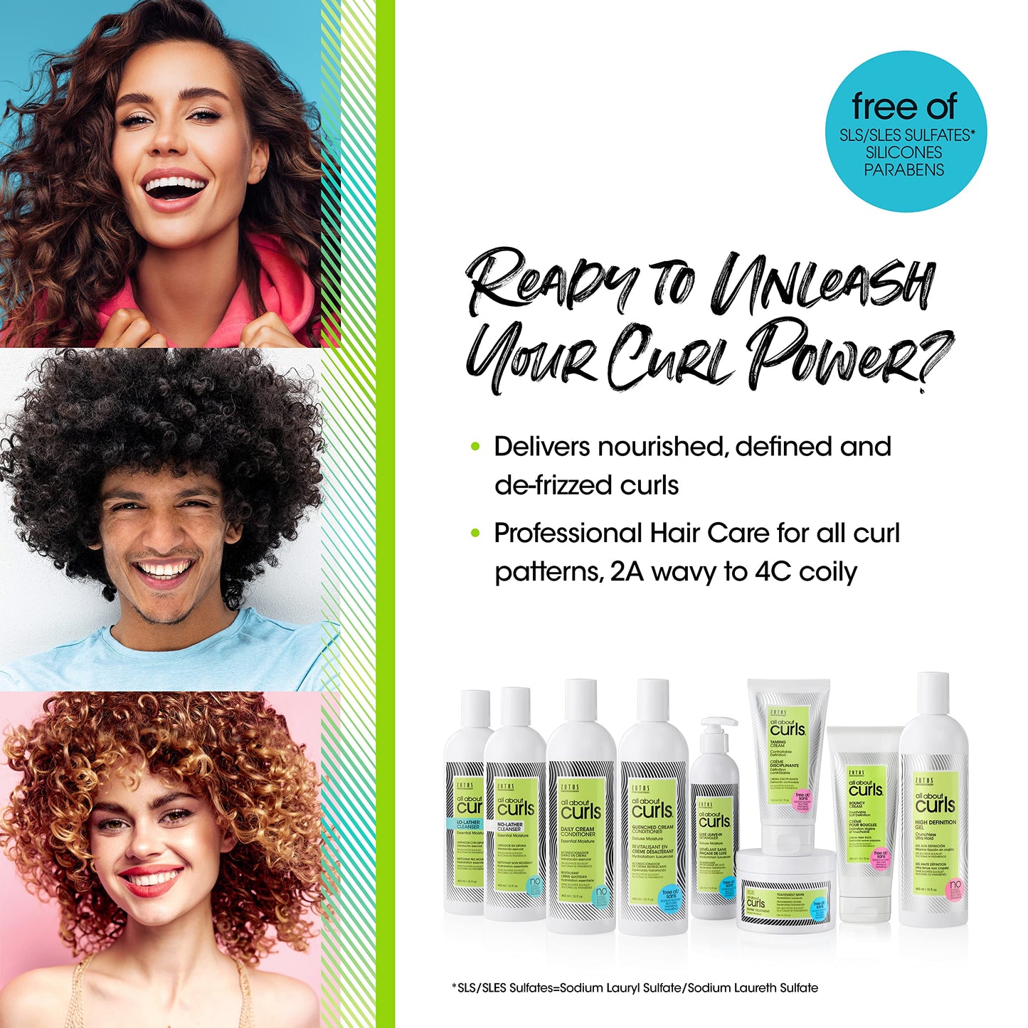 ALL ABOUT CURLS Luxe Leave-In Detangler | Deluxe Moisture | Detangle, Moisturize, De-Frizz | All Curly Hair Types | Vegan & Cruelty Free | Sulfate Free | 7.5 Fl Oz