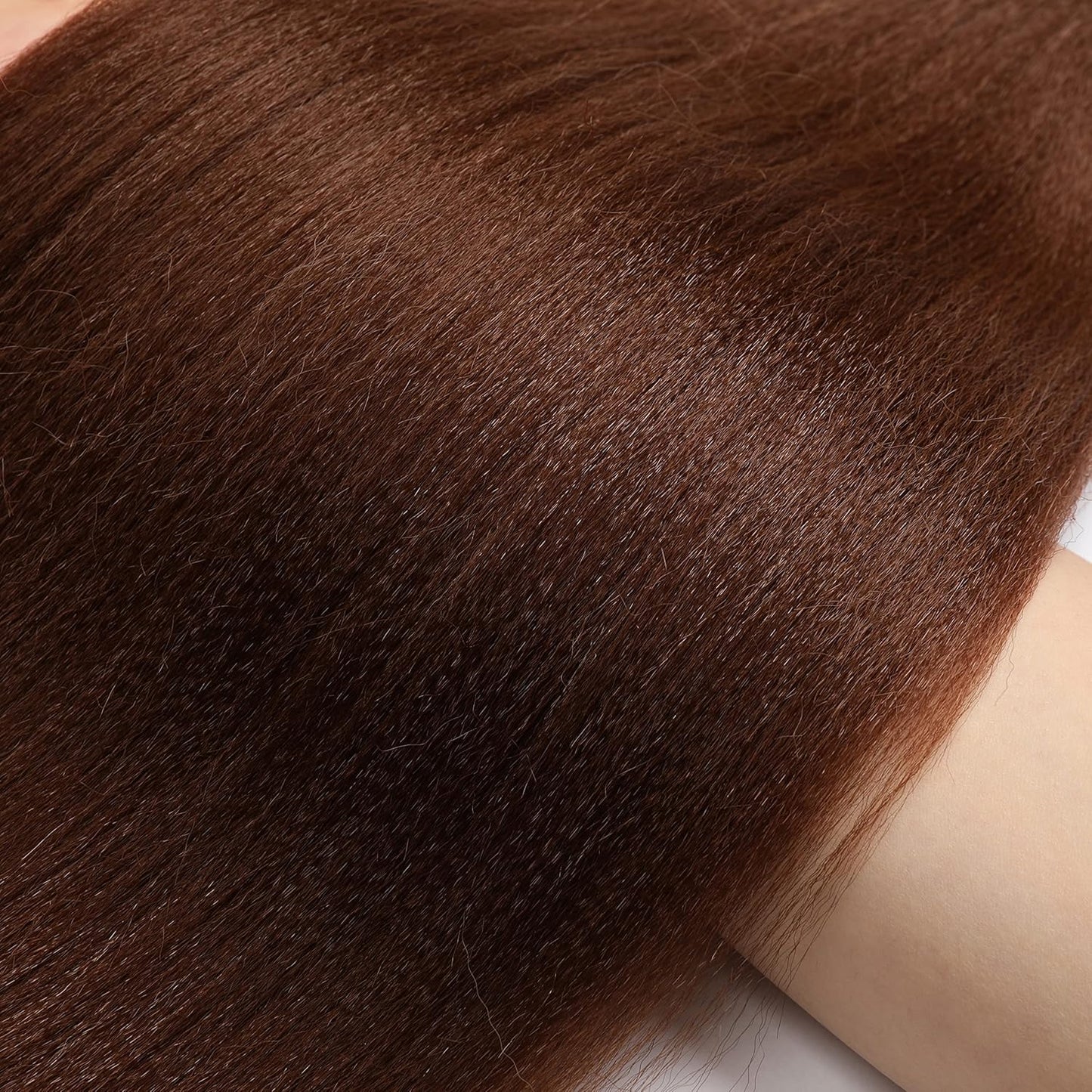 8 Packs 20-Inch Ombre Pre-Stretched Braiding Hair - Soft Yaki Texture Extensions