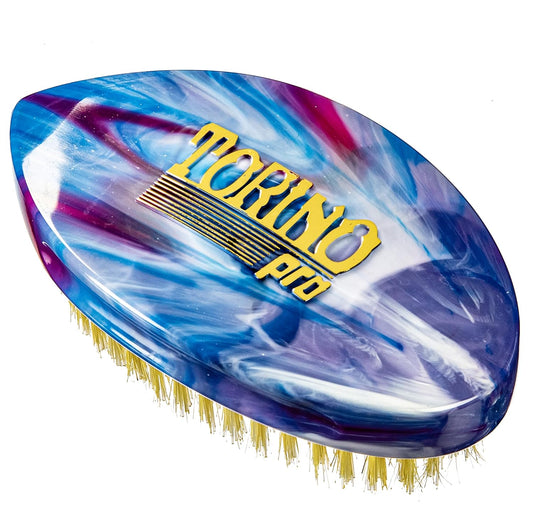 Torino Pro #232 Curve Wave Brush - Medium Hard Palm Shower Brush for 360 Waves