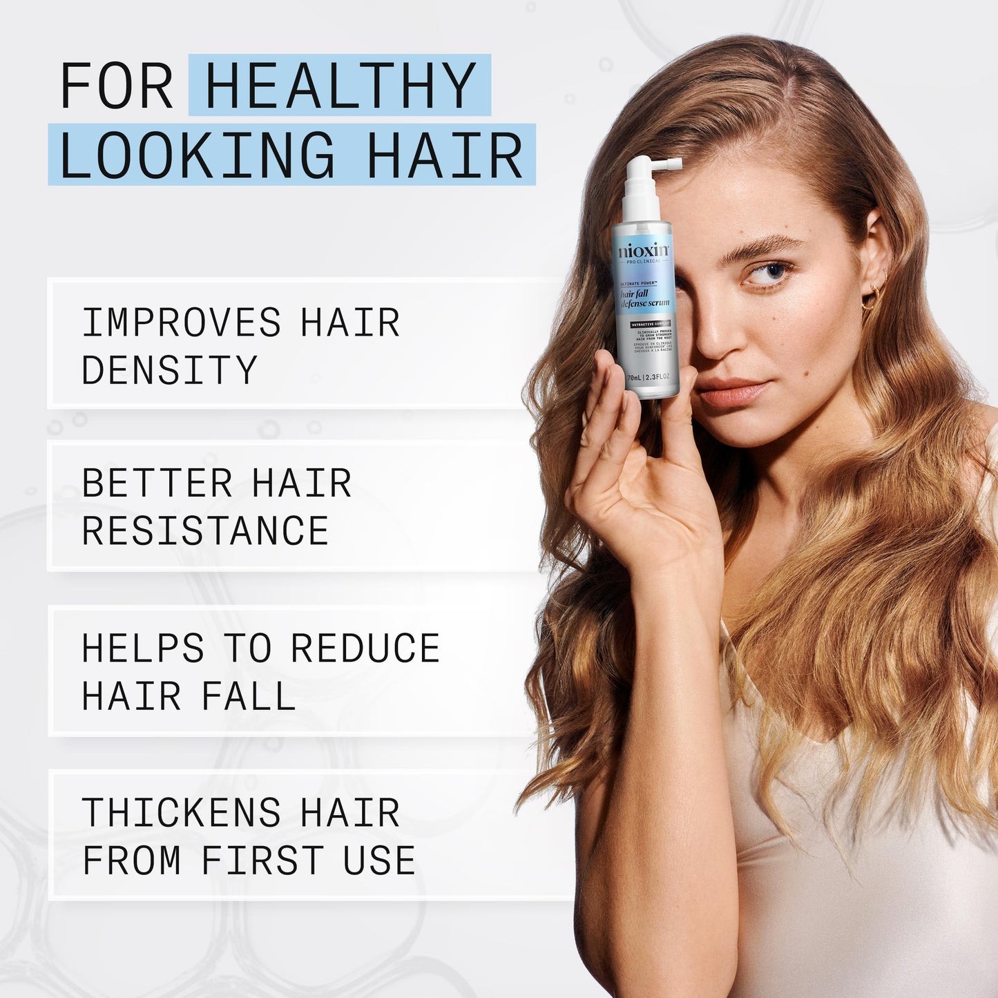 Nioxin Hair Fall Defense Intensive Daily Leave-In Hair Treatment | With Niacinamide, Caffeine, Lauric Acid, and Sandalore | For Thicker, Stronger Hair | 2.3 Fl Oz.