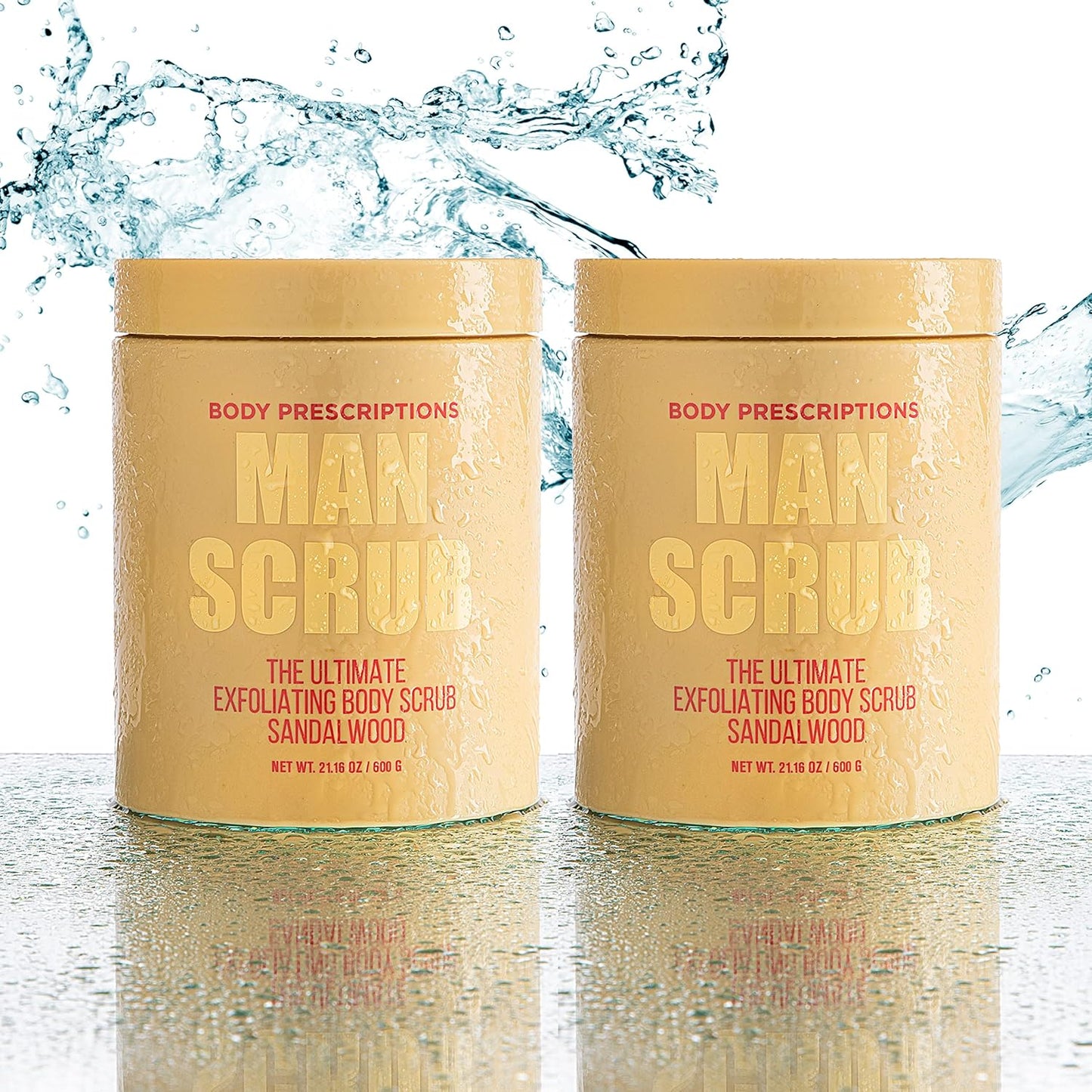 Men’s Charcoal Exfoliating Body Scrub – 21oz Cleansing Wash for All Skin Types
