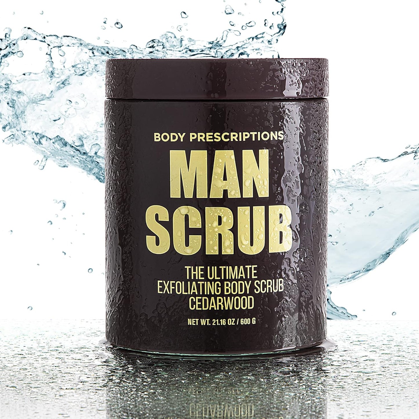Men’s Charcoal Exfoliating Body Scrub – 21oz Cleansing Wash for All Skin Types