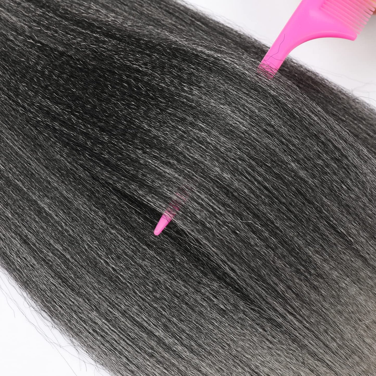 8 Packs 20-Inch Ombre Pre-Stretched Braiding Hair - Soft Yaki Texture Extensions