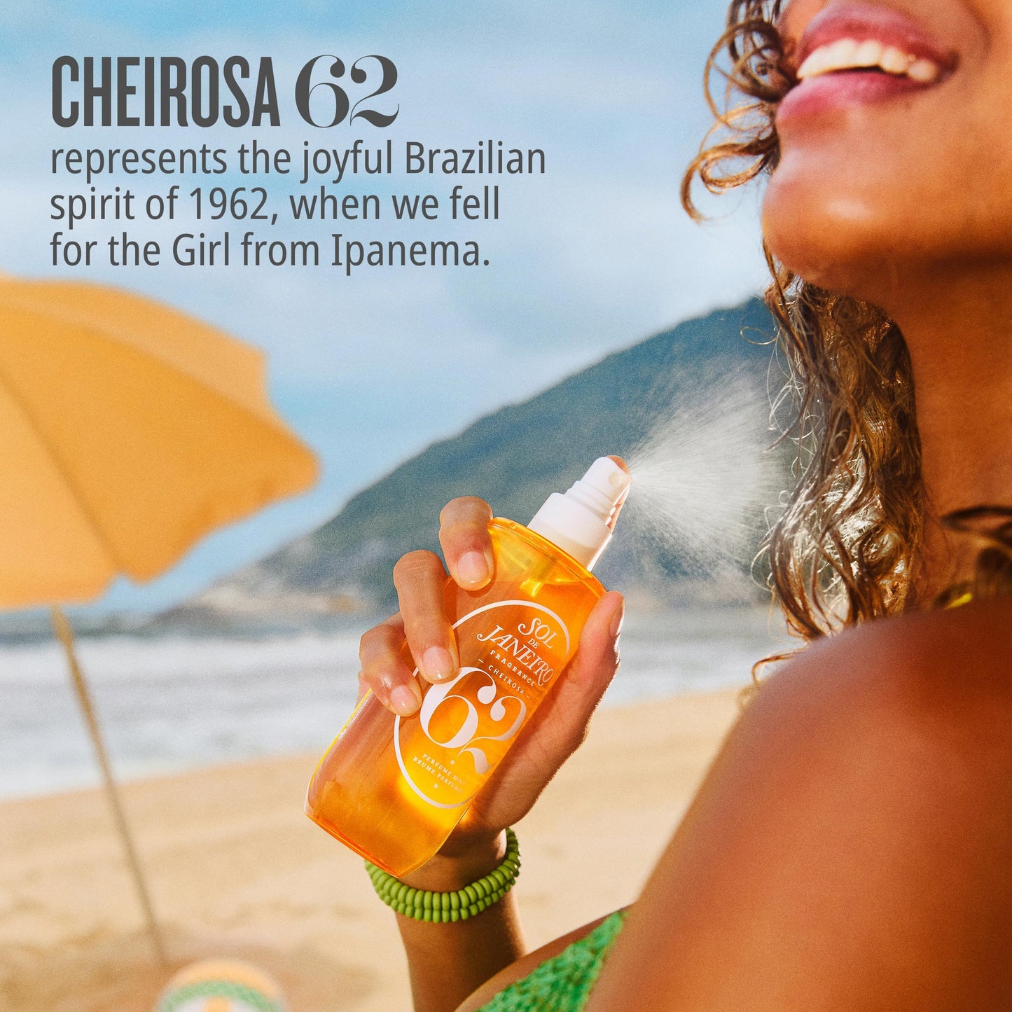 Sol de Janeiro Cheirosa Hair & Body Fragrance Mist Full Size and Travel Size Set - Home and Away Bundle - 8.1 & 3 fl oz Duo (Cheirosa 62)