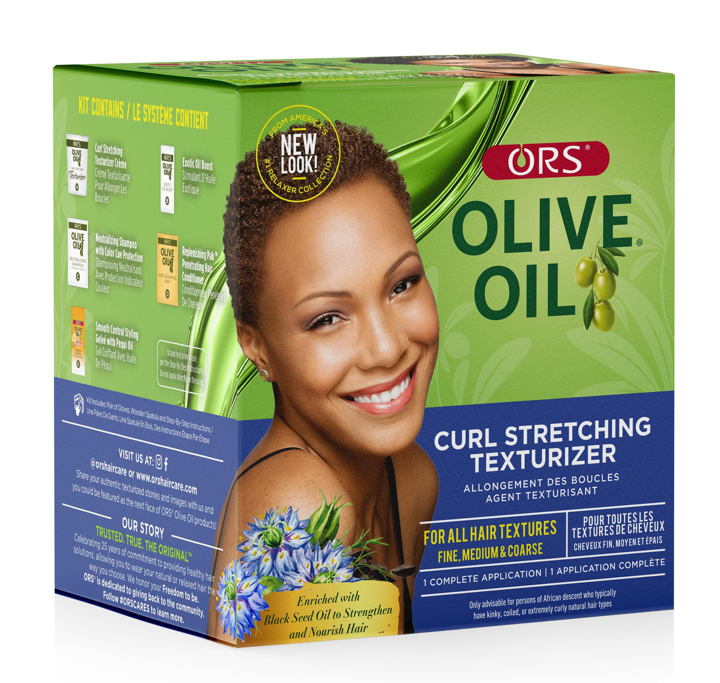 Ors Olive Oil Curl Stretching Texturizer Kit, 1 Ea, 1count