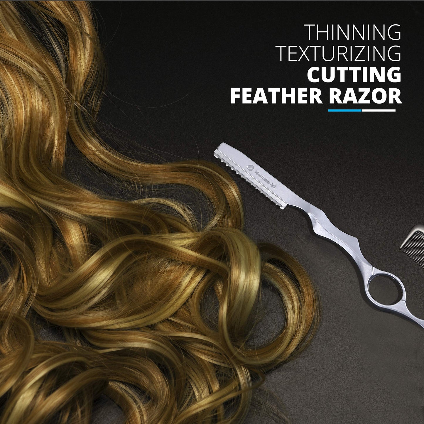 MARHABA AS Hair Scissors –Stainless Steel Precision Kit for Dry & Wet Hair(10pc)