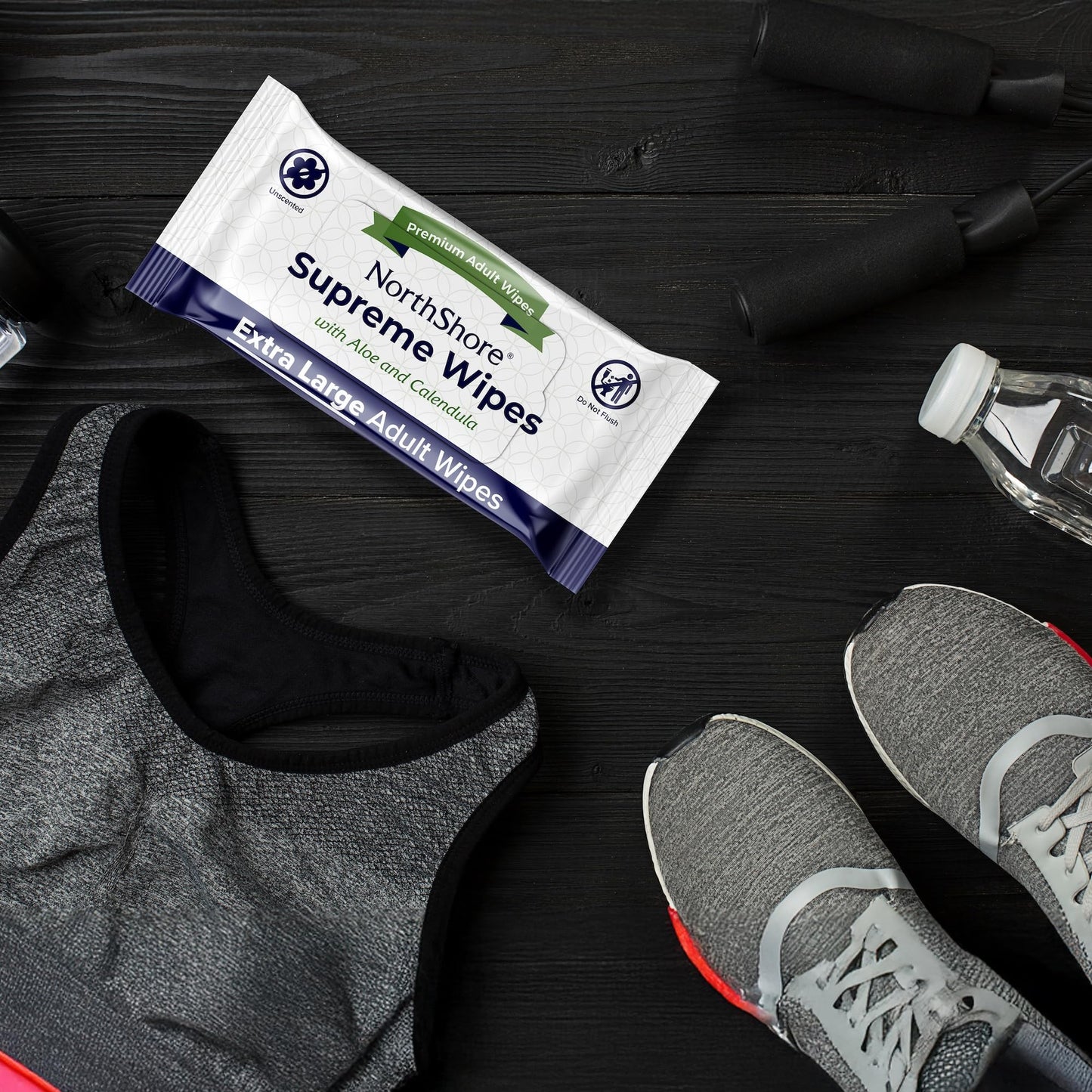 NorthShore Supreme Heavy-Duty Quilted Wipes, X-Large, 9 x 13 in., 50 ct, 3-Pack