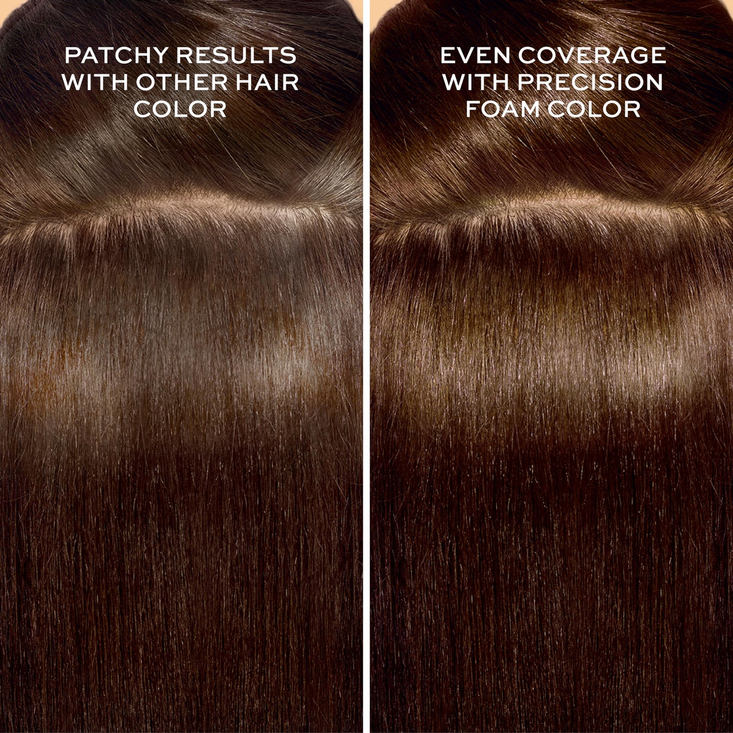 John Frieda Precision Foam Colour, Dark Natural Brown 4N, Full-coverage Hair Color Kit, Anti-Fade Gray Coverage, Deep Color Saturation Hair Dye, 1 Application