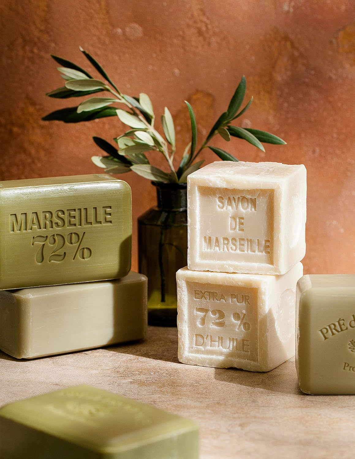 Pre de Provence Starflower Soap Bar - Organic Shea Butter, Quad Milled, 8.8 oz Natural French Skincare