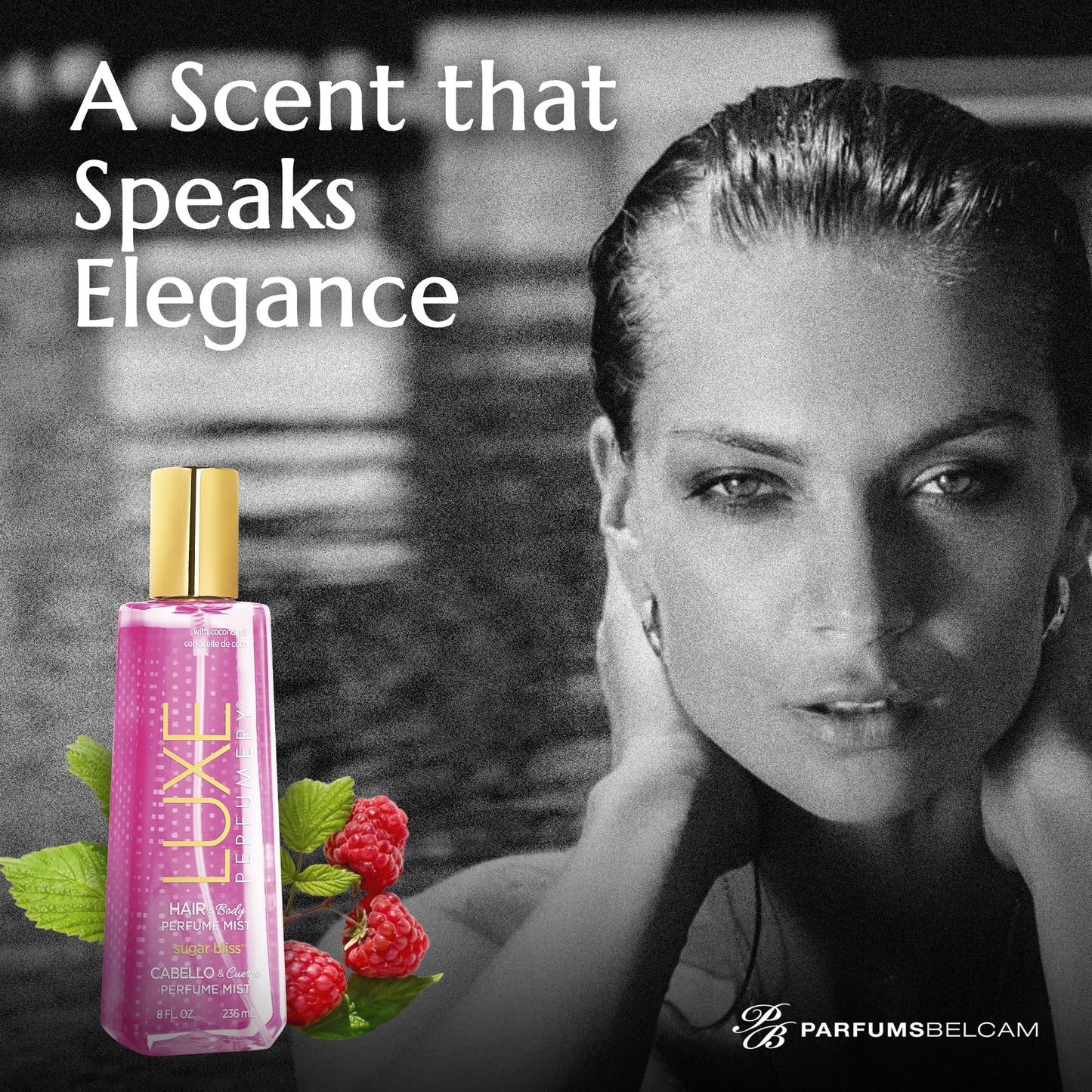 Luxe Perfumery Hair & Body Perfume Mist Sugar Bliss, 8.0 fluid ounce (F98430-15-SG)
