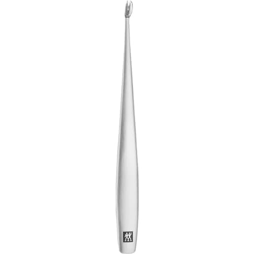 ZWILLING Cuticle Knife with V Blade (for manicures and pedicures, stainless steel), Frosted, Premium, Silver, 5 inch