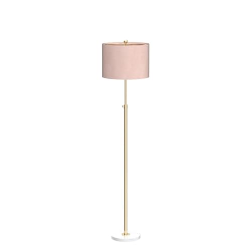 June 65" Adjustable Metal Marble Floor Lamp - Brass Gold & White Variation
