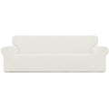 XX-Large Cream Oversized 4 Seater Sofa Couch Cover - Easy-Going Stretch Protector