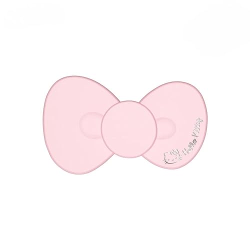 Impressions Vanity Hello Kitty Bow LED Compact Mirror, Double Sided Cute Travel Makeup Mirror, Soft Touch Button with Slide Down Auto Shut Off (Small)