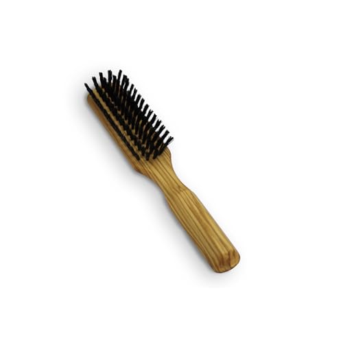 Golden Beards Big Beard Brush ? Pear Wood Handle & Natural Boar Bristles ? Large Beard Grooming Brush for Thick, Long Beards ? Handmade, Vegan & Cruelty-Free