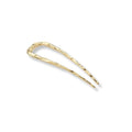 MACHETE Petite Wavy French Hair Pin 3 Inch Gold for Thin Thick Hair - Pack of 1