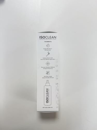Isoclean Makeup Brush Cleaner Spray 9 fl oz - Fast Dry, No Rinse, Aloe Vera Formula