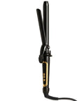 Lanvier 1 Inch Extra Long Ceramic Tourmaline Curling Iron - Black, Professional Hair Styler, Up to 450°F, Dual Voltage for Worldwide Use