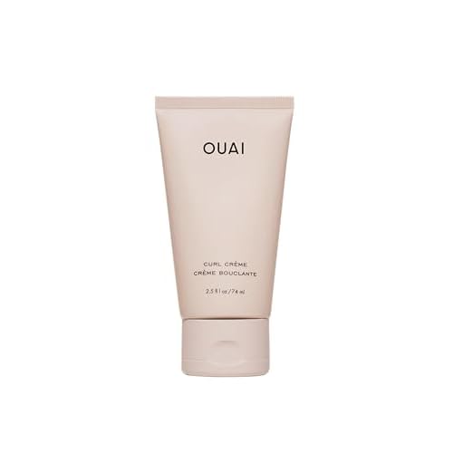 OUAI Travel Size Curl Cream - Curl Defining Cream with Chia & Linseed Oil - Enhances Definition, Hydration & Shine - Tames Frizz & Protects from Humidity - Curly Hair Products for Women (2.5 oz)