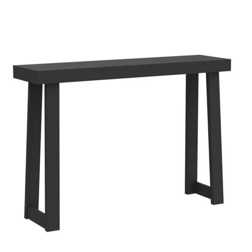 46 Inch Black Console Table - Classic Wood Entryway & Living Room Accent - Variation of THIS listing