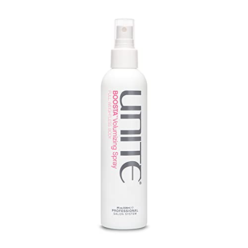 UNITE Hair ? BOOSTA Volumizing Spray ? Heat-Activated Root Lifting Spray for Weightless Volume, Texture & Flexible Hold ? UV & Thermal Protection ? 8 Fl Oz