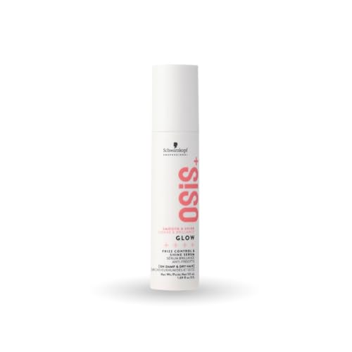 Osis+ Glow Anti-Frizz Hair Serum 1.69 oz – Lightweight Humidity Shield