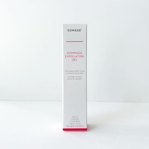 Sonage Gommage Exfoliating Gel 50ml - Gentle Face Scrub for All Skin Types