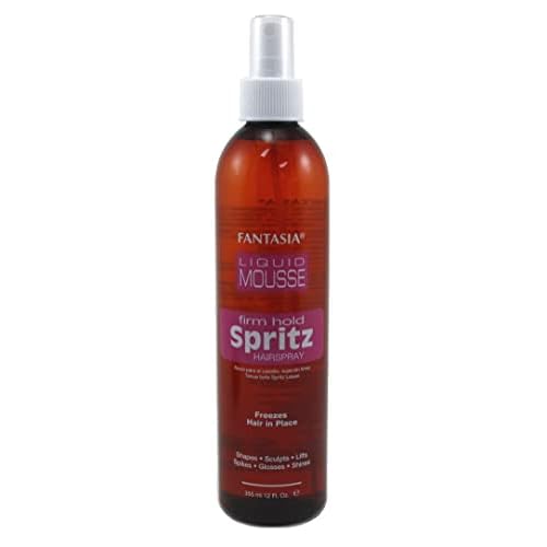Fantasia Spritz Liquid Mousse 10 Ounce Bonus Pump (Firm) (295.7ml) (3 Pack)