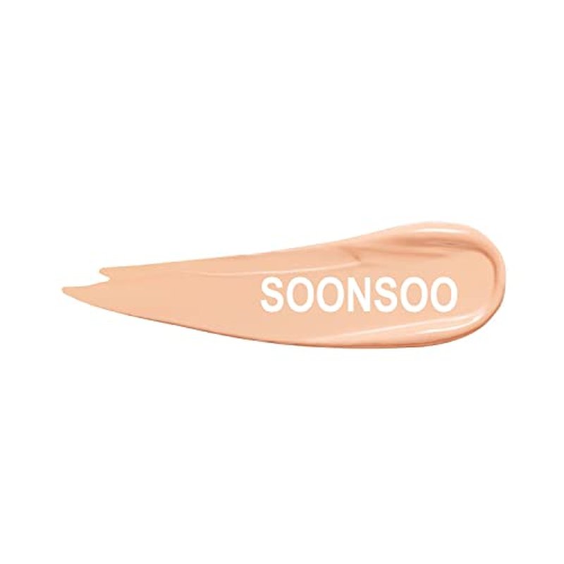 AMUSE SEOUL Dew Jelly Vegan Cushion Foundation Glow Dewy Finish Clean Beauty Dry and Sensitive Skin Eco-Friendly (01 SOONSOO REFILL)