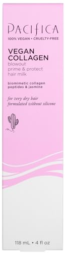 Vegan Heat Protection Spray for Hair - Collagen Blowout Primer & Thermal Shield - 4 Fl Oz (Pack of 2)