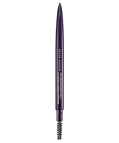 Eyebrow Pencil with Spoolie - Precision, Retractable, Smudge-Proof, Dark Brunette