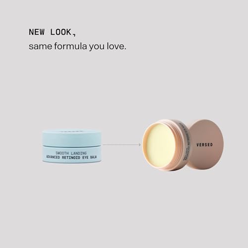 Versed Smooth Landing Advanced Retinoid Eye Balm - Anti Aging with Granactive Retinoid for Dark Circles, Crow's Feet & Eye Bags - Suitable for Sensitive Skin (0.42 oz)