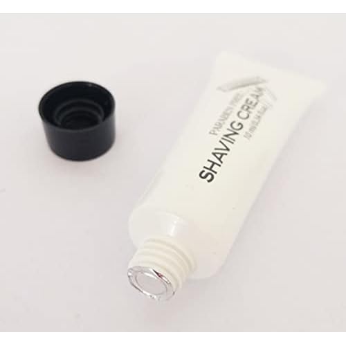 Bulk Shaving Cream - 0.34 fl oz Tubes, White, Pack of 144 - Travel Shaving Cream - Disposable Shave Foam Units for Hotels & Travel - Unscented