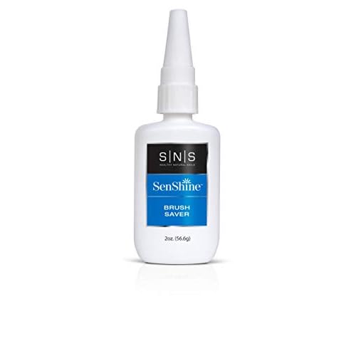 SNS Nail Polish Remover for Nail Dip Powder, SenShine Brush Saver Refill - Maintains Soft & Clean Brushes Between Applications-Travel Size Gel Nail Polish Remover for Hardened Brush Bristles - 2 FL OZ