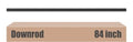 Black 84 Inch Ceiling Fan Downrod - Unthreaded Extension Rod, 1" Diameter