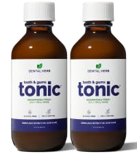 Dental Herb Company Tooth & Gums Tonic Mouthwash - Alcohol-Free Herbal Oral Rinse 18oz