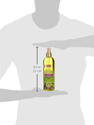 African Pride Braid Sheen Extra Spray 12oz Pack of 2 - Hair Nourishing & Shine