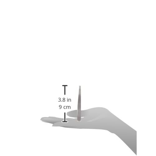 Mehaz Professional Slanted Tweezer MS350 Durable Stainless Steel With Slanted Tips For Precision Gripping In Eyebrow Shaping And Unwanted Body Hair Removal - 3.8 inches