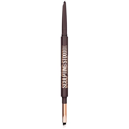 MAYBELLINE Sculpting Stix 2-in-1 Eyeliner, Dual Ended Brown Eye Liner With Up to 24HR Wear, Smudge and Sweat-Resistant Eye Makeup Formula, Smooth Espresso, 1 Count