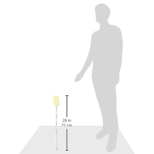 Sammons Preston Bath Sponge, Lightweight Long Handled Washer and Scrubber for Bath and Shower, Extended Reacher Cleaning Aid for Limited Range of Motion, Contour