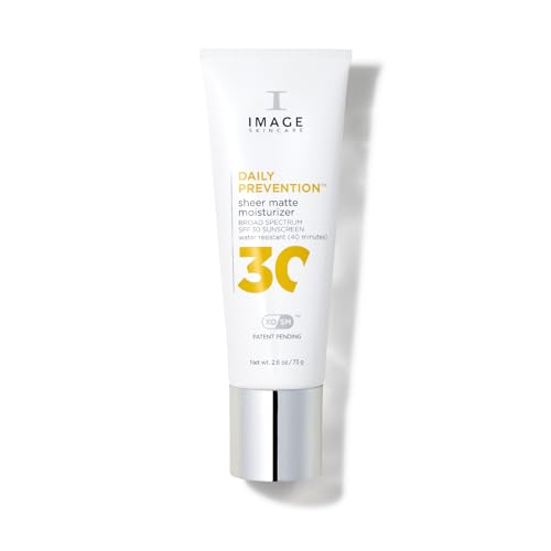 IMAGE Skincare DAILY PREVENTION Sheer Matte Moisturizer, SPF 30 Broad Spectrum Sunscreen for Shine Control