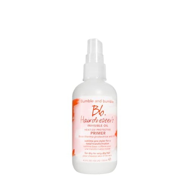 Bumble and bumble. Hairdresser's Invisible Oil Heat/UV Protection Leave-In Conditioner Hair Primer | Hydrating, Anti Frizz, Color Safe | Straight, Coily | With Argan Oil + Coconut Oil