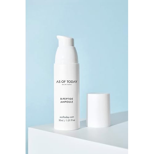 AS OF TODAY R-Peptide Ampoule/Serum | 1% Peptide Anti-Aging Serum | Hydrating Hyaluronic Acid & Vitamin E | Firming, Wrinkles & Deep Moisture | Clean Beauty | Clinically Proven |1 fl oz